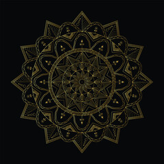 
Luxury mandala background design with vector decorative element