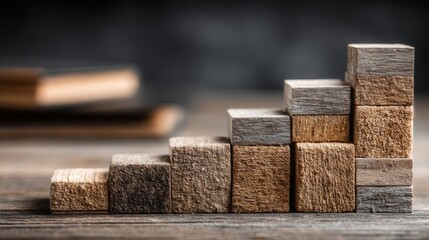 Conceptual illustration of blockchain-backed school-to-income path tracker icon for education and career development