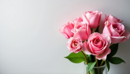 Delicate pink roses, tulips, and ranunculus in a spring bouquet , bouquet, ranunculus, light pink