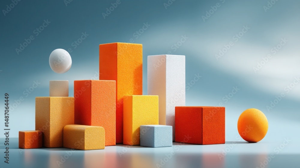 Poster comprehensive blockchain-evaluated export diversity score icon concept representing economic growth 