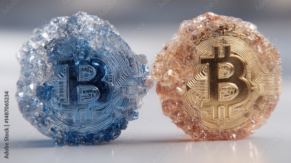 Poster advanced blockchain-powered borderless payroll system icon concept facilitating global payment solut