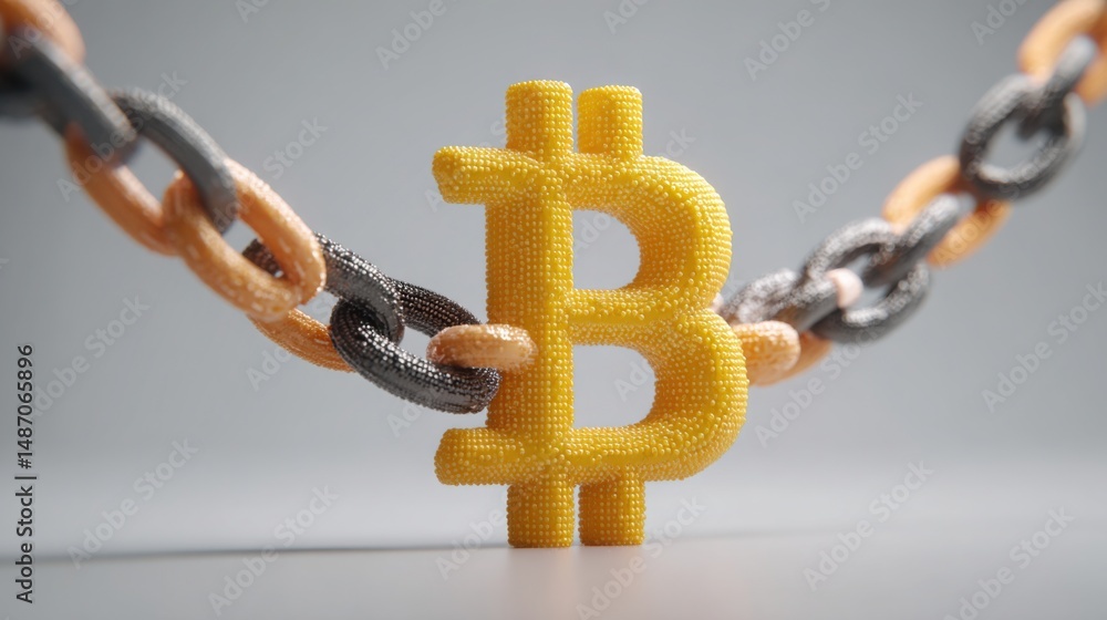 Poster detailed visual representation of blockchain-tracked investment confidence score with iconic metrics