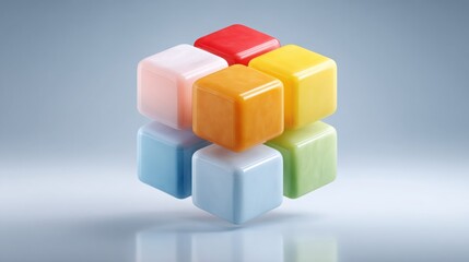 Obraz premium Conceptual icon of a blockchain sovereign rating tool designed for real-time assessment and evaluation of financial data