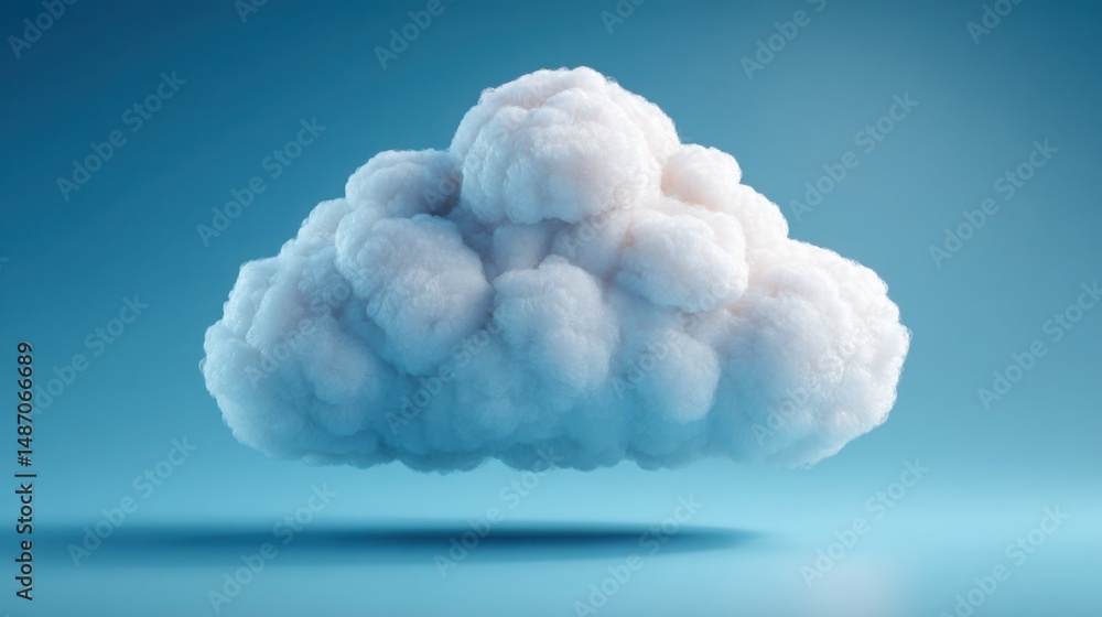 Poster creative interpretation of cloud-analyzed minimum living standard index icon featuring modern data e