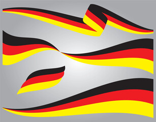 germany ribbon flag vector design