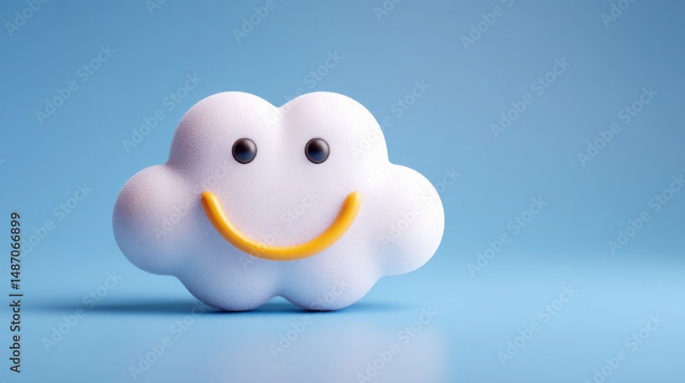 Poster creative cloud-based consumer sentiment shift detector icon visualization featuring innovative analy