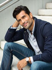 Handsome Male Portrait AI-Generated Hyperrealistic Model