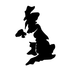 United Kingdom map vector 