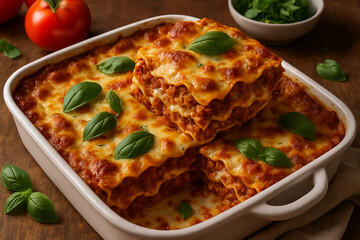 Delicious lasagna dish