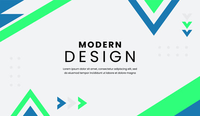 Blue and green abstract geometric background vector illustration