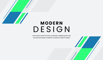 Blue and green abstract geometric background vector illustration