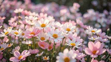 Obraz premium Peaceful Pastel Flower Pond with Lilies