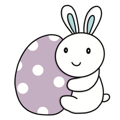 rabbit with Easter egg