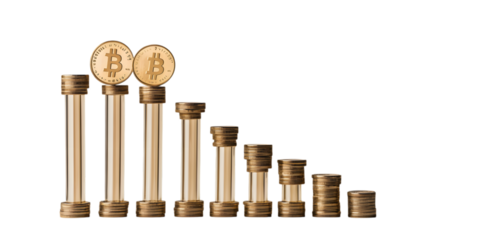 Bitcoin price decline visualization