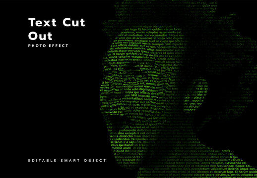 Photo Cut Out Text Art Effect