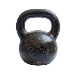 Heavy metal kettlebell isolated on transparent background on png transparent background