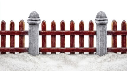 Obraz premium Lantern post garden decoration sculpture isolated on white background. Generative AI