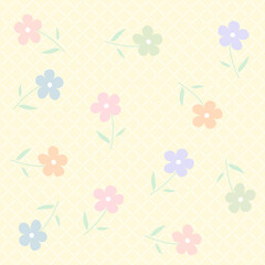 seamless background with flowers