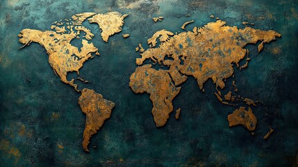 Detailed global map ideal for projects involving geography, travel, and location-based explorations.