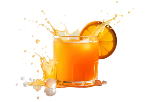 Refreshing Orange Juice Splash A Burst of Citrus Delight