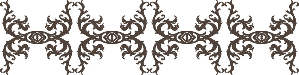 Elegant floral seamless pattern with intricate symmetrical designs. Perfect for wallpaper, fabric, textile, wrapping, background, or decorative use in digital and print projects.