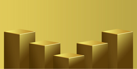 shiny golden podium stage vector for winners, awards, and competitions. Perfect for sports events, corporate ceremonies, and achievement designs. Clean, scalable, and professional.