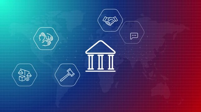 Governance conceptual icon of government legislative policy law process governance management legal