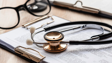 Medical Equipment and Documents Highlighting Patient Privacy Concerns