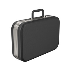 Leather briefcase on white background. Isolated 3D illustration