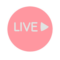 Live streaming icon vector