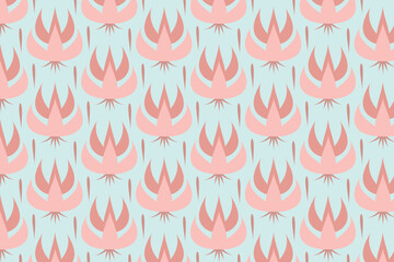 seamless floral cute pattern shape abstract background, hand drawn palm,  geometric texture, textile, illustration