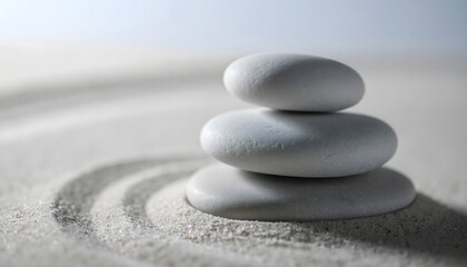 Harmonious Arrangement of Natural River Stones