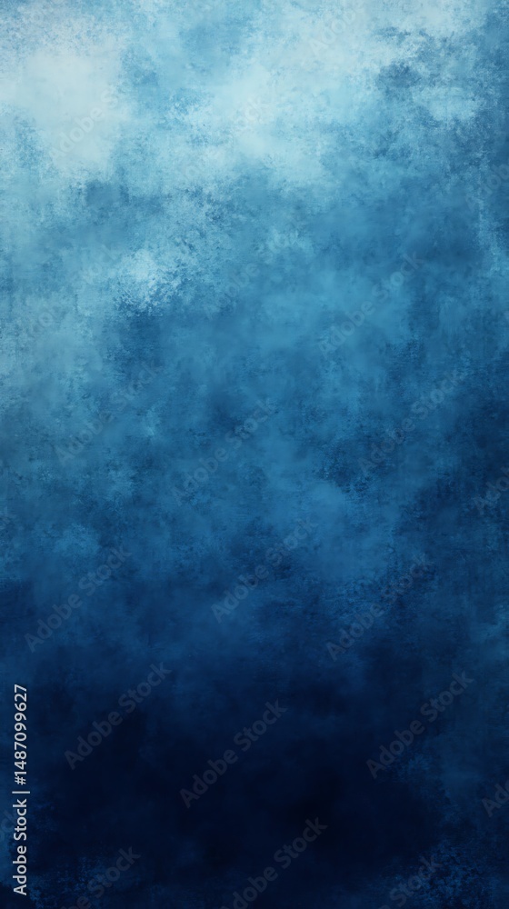 Poster deep navy blue polygonal watercolor gradient background featuring smooth transitions and clean geome