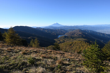 Climbing  Mount Daibosatsurei, Yamanashi, Japan