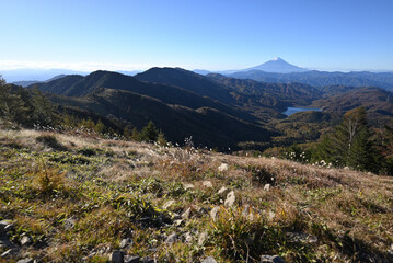 Climbing  Mount Daibosatsurei, Yamanashi, Japan