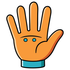 Obraz premium hand 3d line art vector design