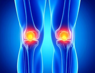 Human Knee Joint Anatomy Pain, Inflammation, Arthritis, Cartilage, Bones, Ligaments, Meniscus, Synov