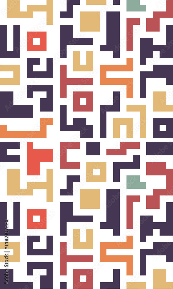 Poster background with colorful lines shapes abstract stylish mosaic flat design.