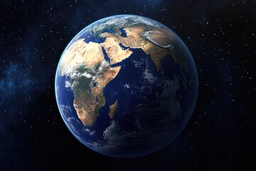 Obraz premium Earth seen from space, a breathtaking celestial view.