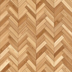 Fototapeta premium Light Wood Herringbone Flooring