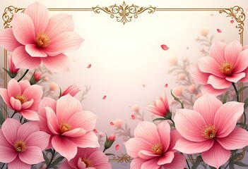 Radiant Pink Blooms: A Golden Flourish of Spring
Nature's Delicate Art: Pink Petals and Glimmering Vines