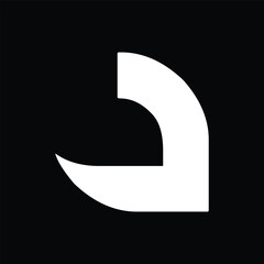 Creative letter J logo design vector template