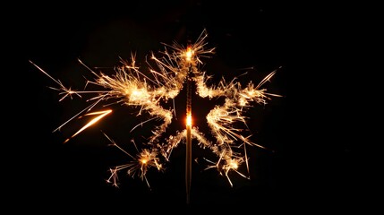 Star-shaped Fireworks: Bright star-shaped fireworks, symbolizing success and achievement. 

