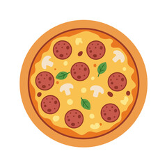 Pepperoni Pizza Illustration: A Culinary Delight