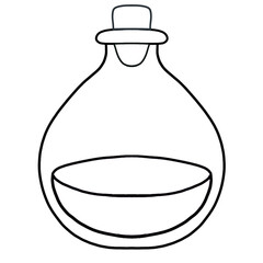 sketch of bottle