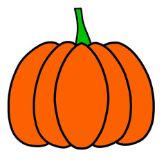 pumpkin isolated on white background