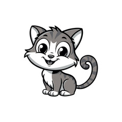 A cute and creative cat logo design symbolizing elegance, playfulness, and independence. Perfect for pet brands, animal care services, gaming teams, clothing brands, and creative businesses.

