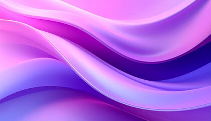 Abstract Serenity in Waves: A visual symphony of flowing curves and soft gradients, showcasing a mesmerizing interplay of lavender, pink, and purple hues, creating a serene atmosphere.