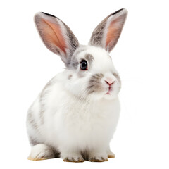 Obraz premium white rabbit isolated on transparent background