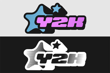 Y2K Style Graphic Design vector